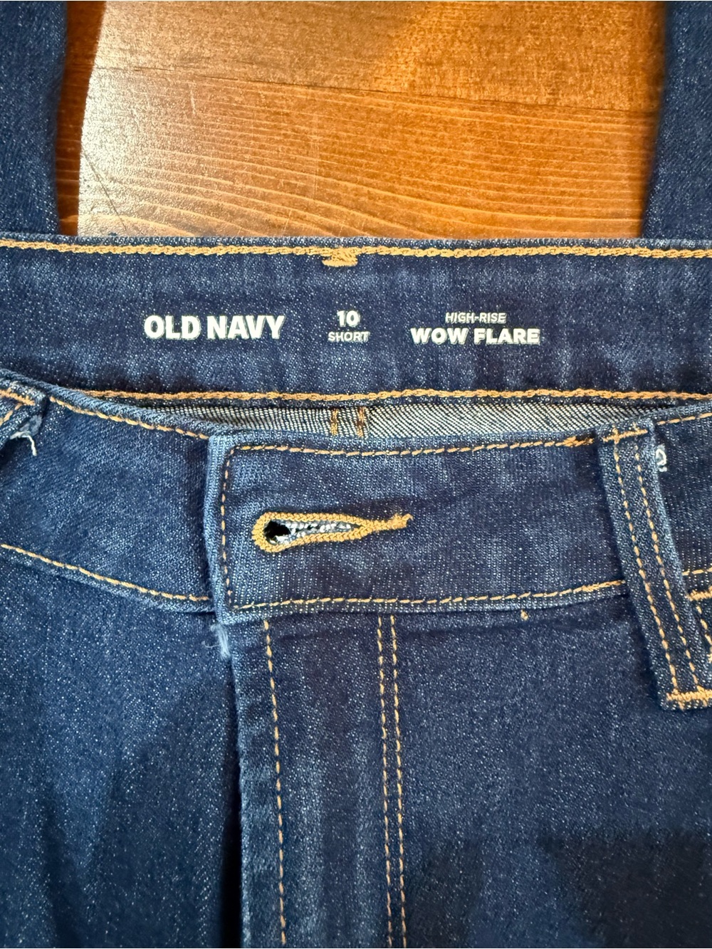 Old Navy Women's Deep Blue Boot-Cut Jeans - Picture 3 of 3
